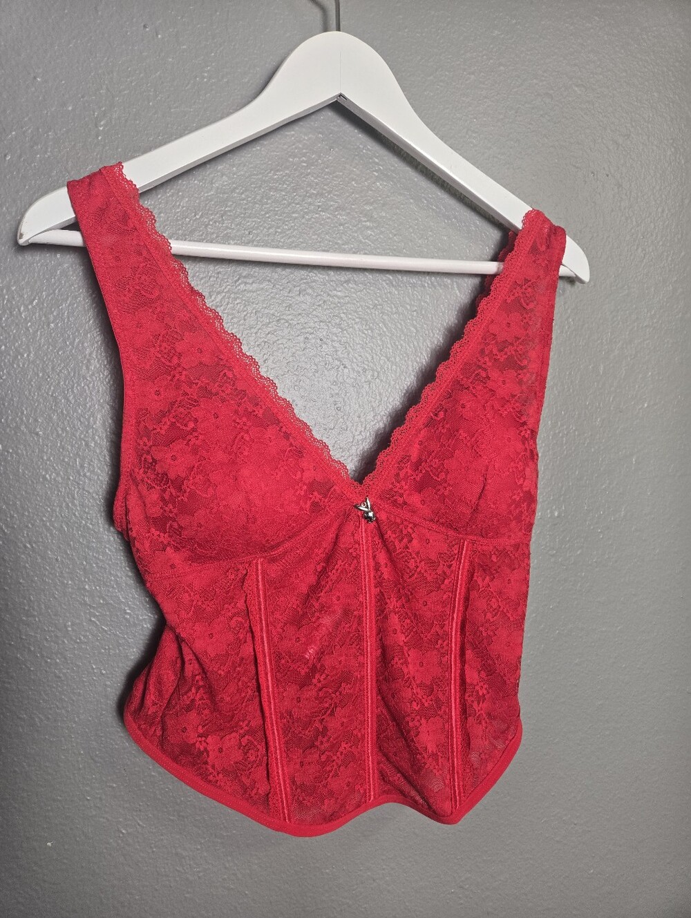Playboy Red Lace Lingere Size Medium